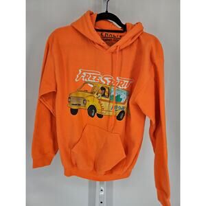 Khalid Free Spirit Tour Pullover Hoodie Women Small Orange Music